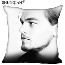 Funda de almohada personalizada Leonardo DiCaprio cuadrado cremallera almohada cubierta 35X35,45X45,60X60 cm (dos lados) imprimir tus fotos fundas de almohada 2024 - compra barato