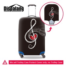 Dispalang Musical Note Luggage Protective Covers For 18-32'' Case Women Dustproof Suitcase Cover Men Elastic Travel Accessories 2024 - buy cheap