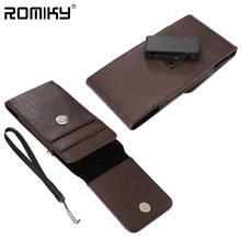 Romiky Card Slot Wallet Case For LG K10 K8 K7 V20 V10 PU Leather Waist Belt Phone Bags for LG G6 G5 G4 G3 Strap Pouch Holster 2024 - buy cheap