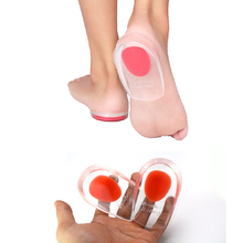 1 par palmilha gel de silicone palmilhas ortopédicas massag almofada cuidados com os pés para sapato alívio da dor calcanhar travesseiro fasciite plantar 2024 - compre barato
