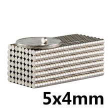 40pcs 5 x 4 mm N35 Mini Super Strong Powerful Round Craft Rare Earth Neodymium Small Nefeb Magnets 2024 - buy cheap