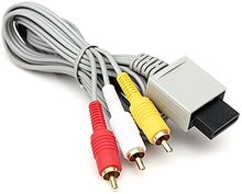 DHL 100 PCS 1.8m Audio Video AV Composite 3 RCA Cable for sharpest video for Nintend Wii console 2024 - buy cheap