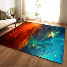 Galaxy star espaço impresso 3d tapete macio flanela criança jogar esteira crawl casa decoração tapetes para sala de estar área crianças jogo tapete 2024 - compre barato