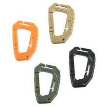 1pc Shackle Carabiner Army D-ring Clip Molle Webbing Plasctic Backpack Buckle Snap Lock Link Carabiner Climb Clasp Clip Hook 2024 - buy cheap