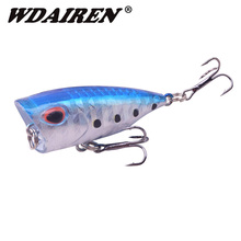 1Pcs TopWater Fishing Lure 40mm 3g Popper bait Bass Wobblers Crankbait 3d Eyes Artificial Hard Lures Pesca fishing Tackle WD-479 2024 - buy cheap