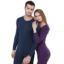 Pijama masculino fino cor sólida, roupa íntima térmica básica justa com elásticos 2024 - compre barato
