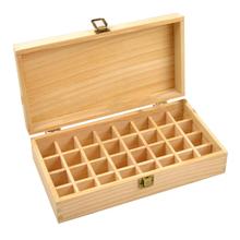 Caixa de madeira para óleos essenciais, recipiente organizador, maleta de transporte, aromaterapia, caixa de jóias, madeira natural sólida, caixa de armazenamento 2024 - compre barato