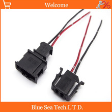 2 Pairs 2Pin 3.5mm Auto ABS sensor plug with cable,male&female Car door lamp plug connector for VW,Golf car ect. 2024 - buy cheap