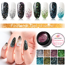 MEET ACROSS-esmalte para uñas de Gel Uv, purpurina en polvo con lentejuelas, purpurina para manicura 2024 - compra barato