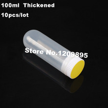 10pcs/lot 100ml Plastic centrifuge tube screw cap Test Tubing Vial Clear PP Container Laboratory Thickened centrifuge tube 2024 - buy cheap