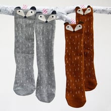 Baby Knee High Socks 3D Fox Socks Kids Cute Long Leg Warmers Girls Boys Toddle Animal Socks Anti Slip Cartoon Infant Brand 2024 - buy cheap