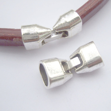 3sets Tibetan Silver/Bronze Licorice Leather Snap Clasps for 11*7mm Licorice Leather Bracelet Jewelry Findings 2024 - buy cheap