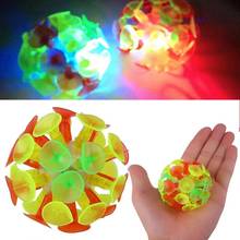 LED Sucker Ball Toy Rainbow Soft Flashing Funny Gadgets Ball Luminous Toys Perceive Ability Sticky Ball Parent-child Game Toys 2024 - buy cheap