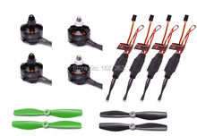 4 X 2204 2300KV Brushless motor+12 Simonk Speed Controller ESC 5045 Propeller 2-Blade CW/CCW for QAV250 250 280 Quad 2024 - buy cheap