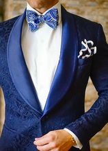 Latest Coat Pant Designs Royal Blue Red Pattern Men Suit Jacket Slim Fit 2 Piece Tuxedo Custom Stylish Suits Blazer Masculino 2024 - buy cheap