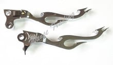 Flame Brake Clutch Levers Chrome For HARLEY Softail Fatboy Street Bob Night Train Dyna Road King FLSTF FXDB FXSTB FXDL FLSTN 2024 - buy cheap