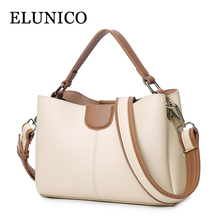 ELUNICO Designer Bags Famous Brand Women Bags 2020 Winter Casual Shopping Soft Leather Tote Bag Ladies Messenger Shoulder Bags 2024 - buy cheap