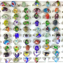 Anillos de cristal de Murano con diseño de flores para mujer, lote variado de 50 Uds., venta al por mayor 2024 - compra barato