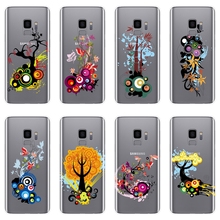 Art flower Case For Samsung Galaxy S5 S6 S7 Edge S8 S9 Plus Soft Silicone Back Cover For Samsung Galaxy Note 4 5 8 9 Phone Case 2024 - buy cheap