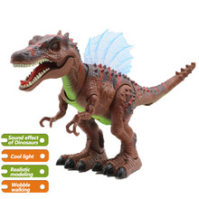 Jurassic age Electric dinosaur children's educational  with Light music robot walk simulation of the dinosaur toy Electronic pet 2024 - buy cheap