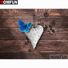 HOMFUN Full Square/Round Drill 5D DIY Diamond Painting "Butterfly heart" Embroidery Cross Stitch 5D Home Decor A15798 2024 - buy cheap