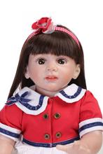 Кукла реборн виниловая для новорожденных, Реалистичная силиконовая кукла принцессы, подарок на Рождество и день рождения, 60 см 2024 - купить недорого