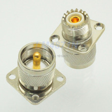 10pcs Adapter converter PL259 UHF male to SO239 UHF female Flange mount 2024 - buy cheap