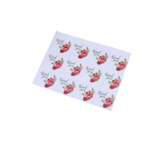 1200pcs/lot Romantic Thank you Rose Flower  Round Sealing Sticker DIY Multifunction Adhesive Packaging Sealing Label Sticker 2024 - buy cheap