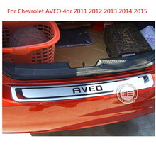 Protector de parachoques trasero de acero inoxidable para Chevrolet AVEO 4dr, 2011, 2012, 2013, 2014, 2015 2024 - compra barato