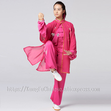 Chinese Tai chi clothing taiji performance suit wushu demo kungfu uniform embroidery for women girl children kids adults female 2024 - buy cheap