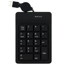 JONSNOW Keyboard Slim 18 Keys Silicone Air Touch Numerical Keypad Digital Wired USB Port 2024 - buy cheap