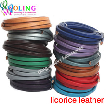 Olingart 25CM/String Multicolor 10*6mm Real Licorice Leather Cords Supplies Wire Women/Men DIY Bracelets Jewelry Making 2024 - buy cheap