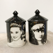 Vintage Design Audrey Hepburn Face Candle Holders Home Decoration Art Crafts Ceramic Jar Jewelry Storage Cup 2024 - buy cheap