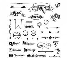 French Words Transparent Clear Silicone Stamp/Seal for DIY scrapbooking/photo album Decorative clear stamp W1657 2024 - buy cheap