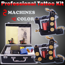 Kit de tatuaje completo profesional, máquina de tatuaje delineador y sombreador 2, pistola de tatuaje superior, 40 tintas de color 2024 - compra barato