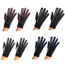 Зимние уличные теплые перчатки с пальцами, бархатные спортивные ветрозащитные водонепроницаемые Нескользящие велосипедные перчатки для сенсорных экранов 2024 - купить недорого