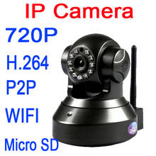 ip camera Micro SD P2P Plug and Play 720P MegaPixel HD Wireless IP Camera with Pan/Tilt SD Card Slot and IR Cut 720p wifi H.264 2024 - buy cheap