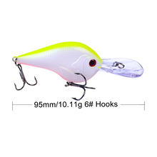 1PCS 9.5CM 11G Lifelike Crankbait Fishing Lure Hook Tackle Fishing Wobbler Minnow Artificial Japan Hard Bait Swimbait 2024 - buy cheap