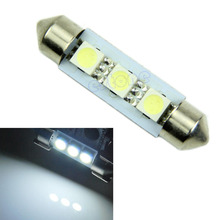 41mm 3 smd 5050 led branco puro interior do carro boa lâmpada nova 2024 - compre barato