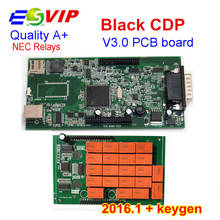 2016.1 + KEYGEN! Black TCS CDP PRO Bluetooth v3.0 pcb NEC Relay high quality CDP Pro for CARS and TRUCKS CDP PRO 2024 - buy cheap