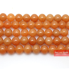 Envío gratuito piedra redonda Natural rojo Aventurina perlas 4 6 8mm 10mm 12mm elegir tamaño para Diy pulsera collar RAB20 2024 - compra barato
