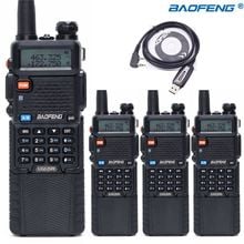 4Pcs Baofeng UV-5R 3800mAh Walkie Talkie 5W VHF UHF Dual Band Radio Two Way Radio Portable CB Ham Radio UV5R+Cable 2024 - buy cheap