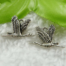 220 pieces antique silver bird charms 21x15mm #480 2024 - buy cheap