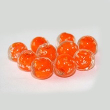 Approx 150pcs/lot Round Shape 12mm Orange Lampwork Glass Luminous Beads DH-BBC027-10 2024 - buy cheap