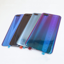 100% 3D Temperado Vidro Original Tampa Traseira Para Huawei Honor 10 Peças De Reposição Da Tampa Da Bateria Porta Habitação + tampa do Flash + lente da câmera 2024 - compre barato