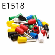 100PCS 16AWG Long Tube Insulated End Terminal Wire Copper Crimp Connector E1518 2024 - buy cheap