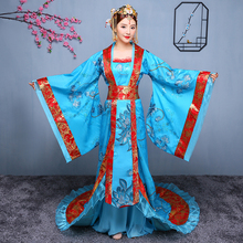 Disfraz de princesa china tradicional para mujer, traje de baile para escenario de la antigua Dynasty Tang, ropa de Cosplay, traje de hada perfoamnce 90 2024 - compra barato