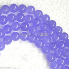 Sale On Fashi ! Whole 8mm Purple chalcedony Round Loose Beads 15''2pcs/lot JT5269 Fashion DIY jewelry design 2024 - buy cheap