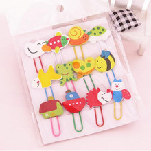 20 pack/lot Cartoon Animal Bee Bird Shape Paper Clip Metal Clip for Books Stationery School Supplies 2024 - buy cheap