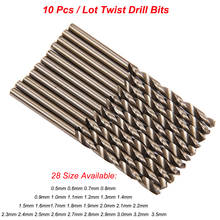 10pcs/lot Micro High Speed Steel HSS Straight Shank Mini Twist Drill Bits Electric Drill Rotary Power Tools 0.5 1.0 2.0 3.5MM 2024 - buy cheap